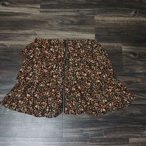 Floral Ruffled Skirt